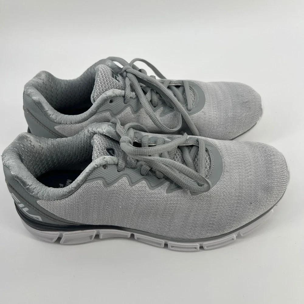 FILA Memory Upsurge Womens Running Shoes Grey White 5RM00351-063 Size 9